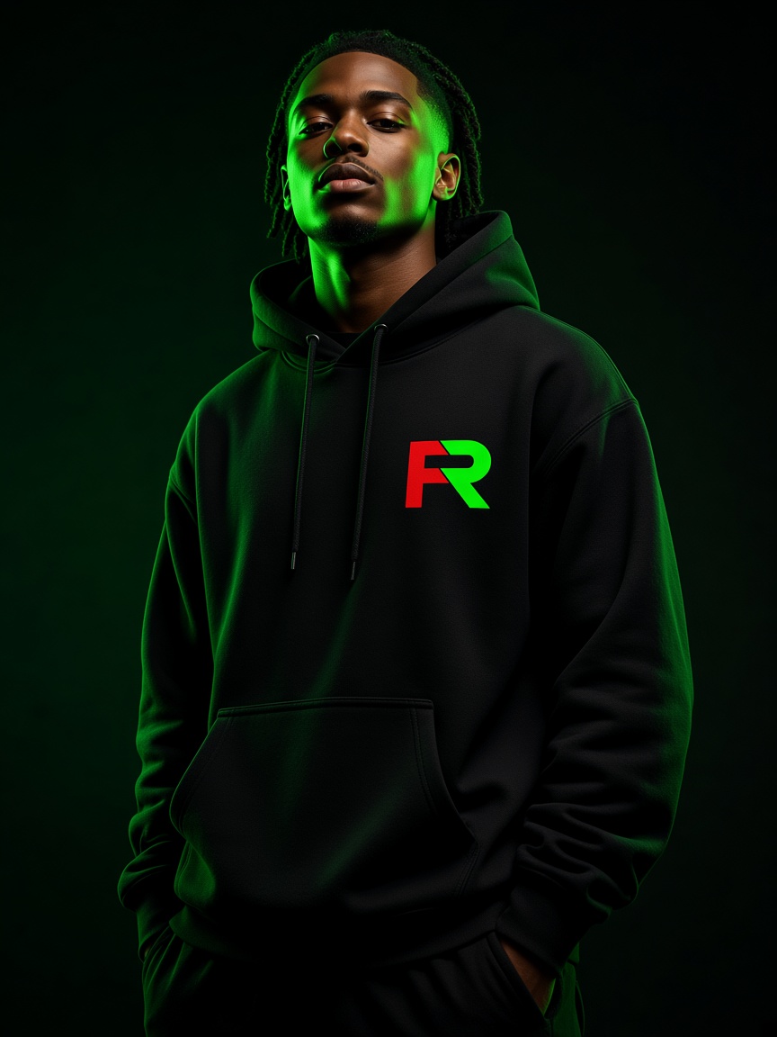 Feid Clothing black hoodie